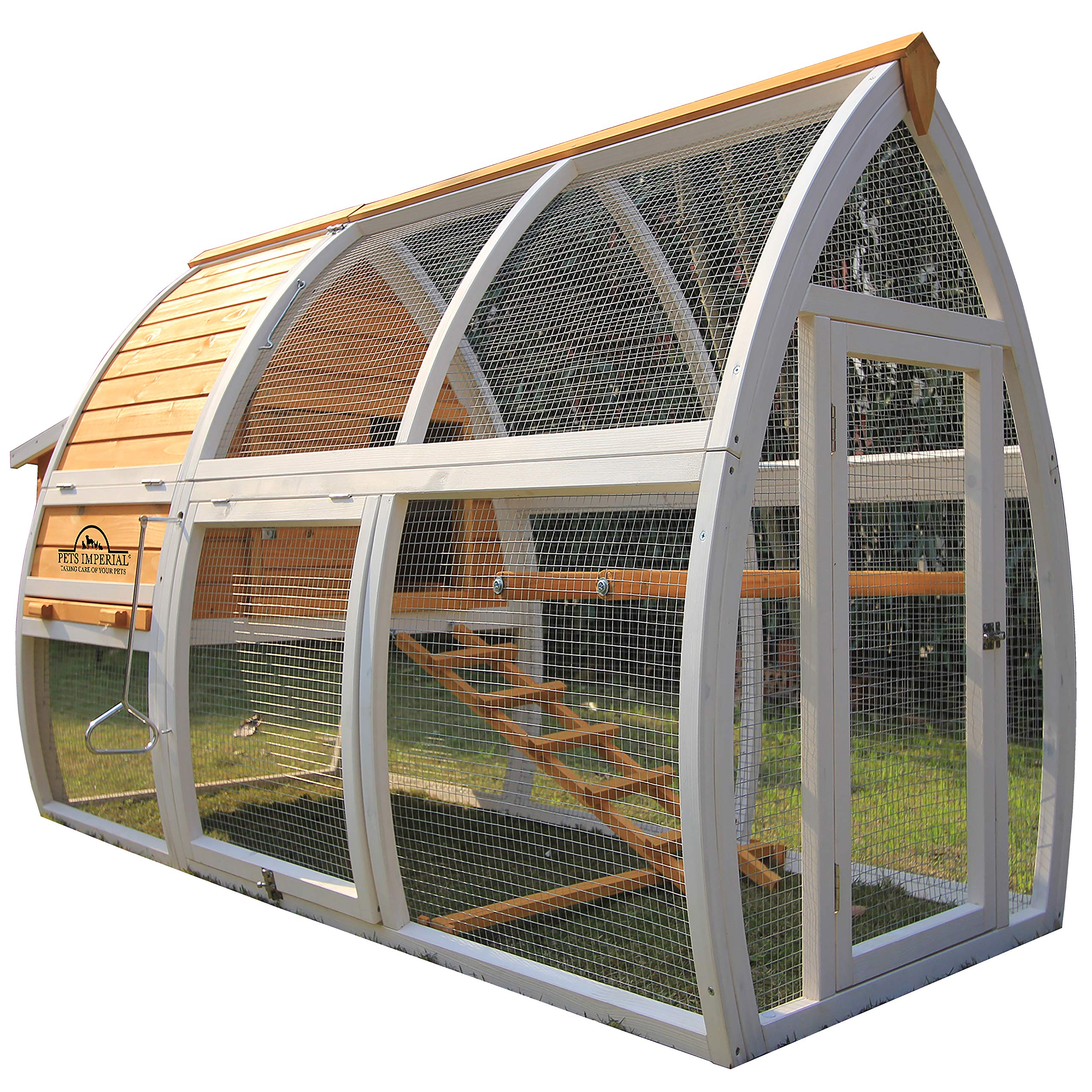 【Pet】Chicken Coop - Ark Poultry Nest Box - Chickn House with Sliding Tray & Opening Roof